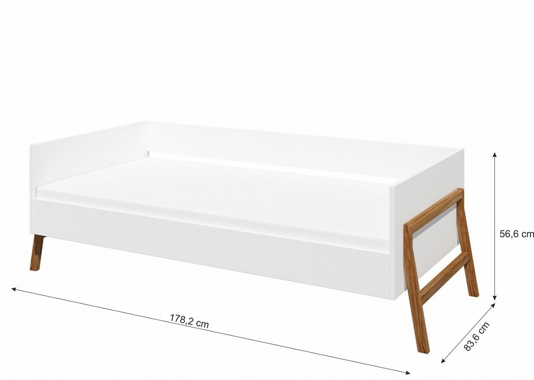 postel pro děti bílá rozměry